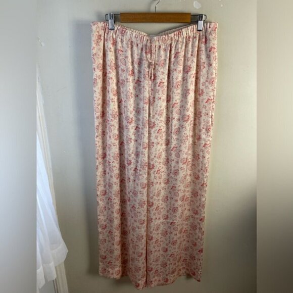 Aritzia Wilfred Toccata Satin Pant wide leg pull on floral exclusive print Large - Picture 6 of 15
